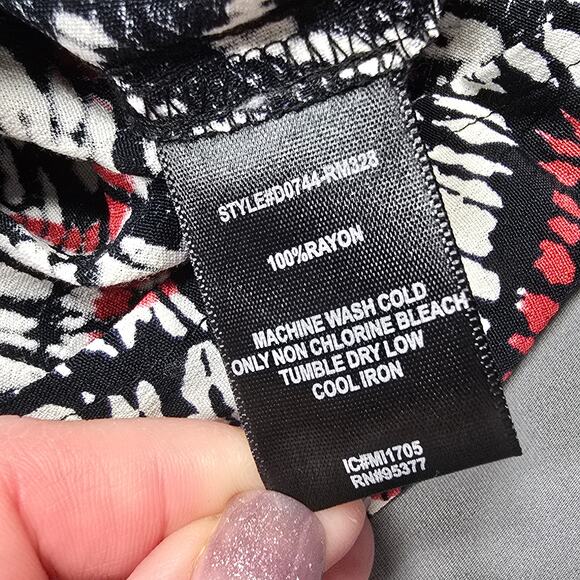 Anthropologie Sanctuary Women Dress Size XS Black Orange Stripe Midi Cap Sleeves - Picture 9 of 10